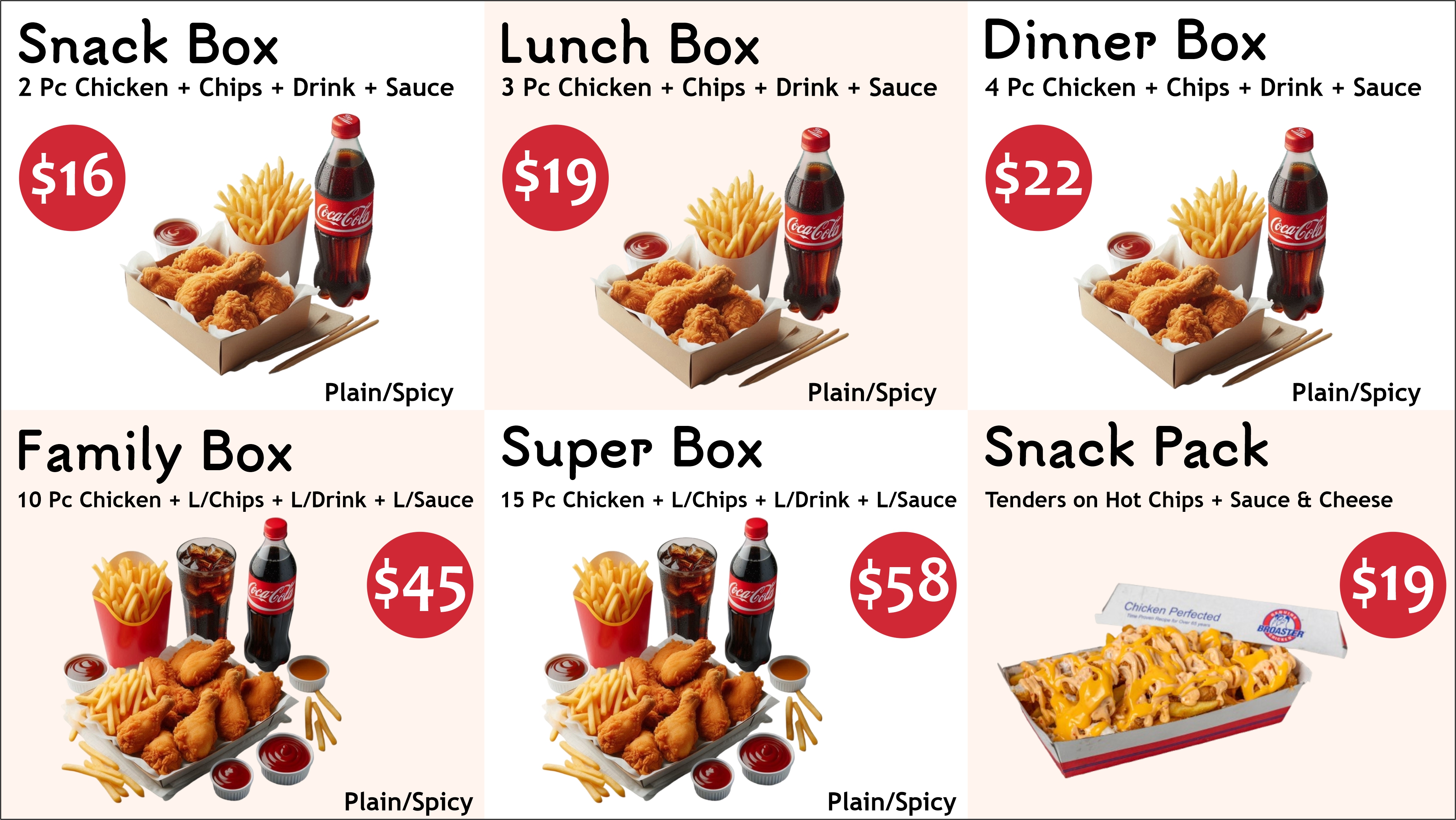 Restaurant Menu Page 1