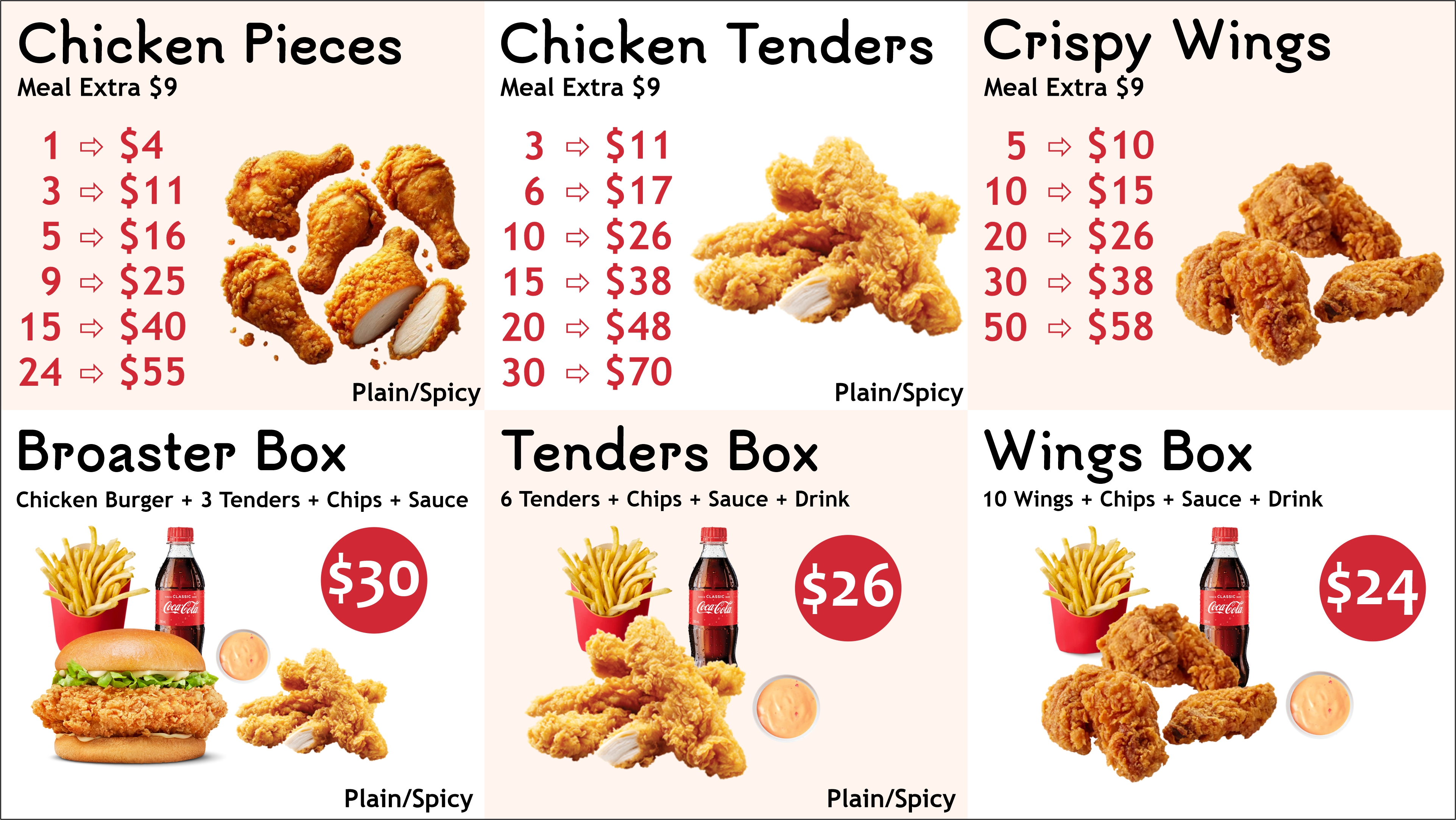 Restaurant Menu Page 2